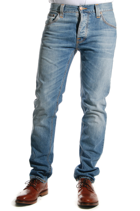 Nudie: Hank Rey Mid Worn Indigo