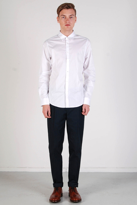 Ben Sherman: LS Shirt Soho Fit Bright White