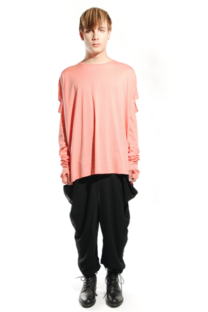 Man - Rea - Odeur: Square Long Tee Coral