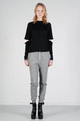 Ann-Sofie Back: Zip Ls Top Black