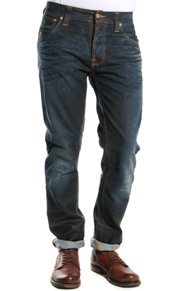 Nudie: Hank Rey Faded Coated Indigo