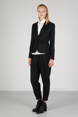 Pop Cph: Two-Button Black Light Wool Blazer