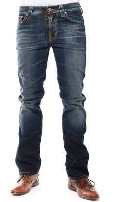 Nudie: Slim Jim Core Blue Jeans