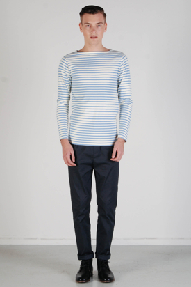 Knowledge Cotton Apparel: Long Sleeve Boatneck Tee
