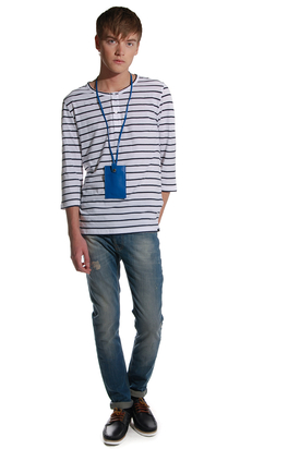 The Blue Uniform: Alfred Pin Striped Tee
