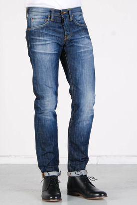 Edwin: ED-55 Relaxed Dark Blue Rider Wash
