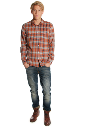 Dr Denim: Jerry Rusty Red Check Shirt
