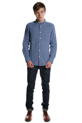 Knowledge Cotton Apparel: Double Layer Shirt Limoges