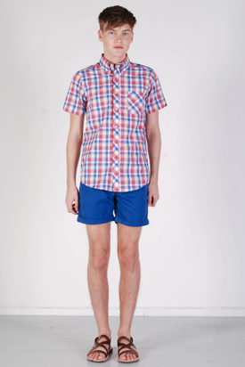 Ben Sherman: SS Shirt Bleached Red