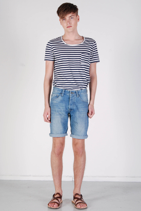Samsøe & Samsøe: Stan Denim Shorts Light Blue