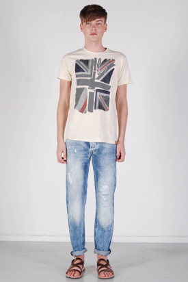Ben Sherman: Union Jack Print Seed Pearl