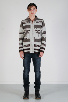 Nudie: Lenny Zip Cardigan Moose