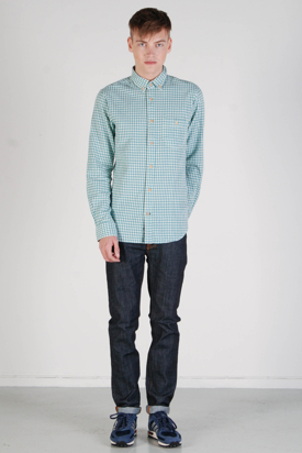 Knowledge Cotton Apparel: Heavy Loose Canvas Shirt