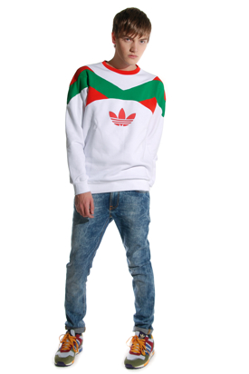 Adidas: Spo Arch Sweat White