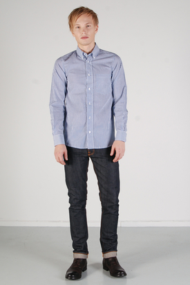 The Blue Uniform: Agne Wash/Stripe Shirt
