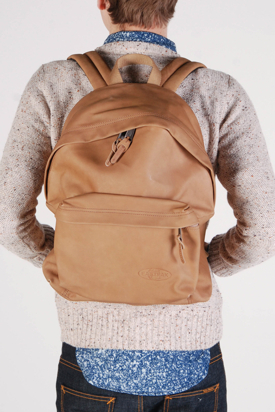 Eastpak: Padded Pak'r Antique Brown Leather