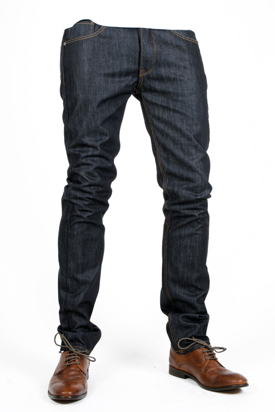 Dr Denim: Ormond Blue-Black Raw Jeans