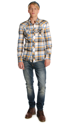 Dr Denim: John Ross Yellow Check Shirt