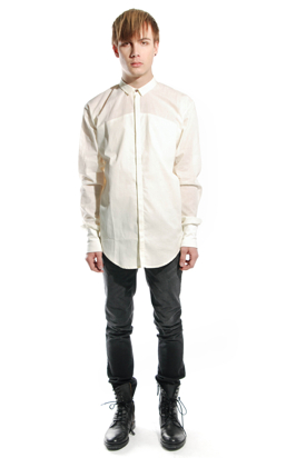 Odeur: Cubic Offwhite Shirt