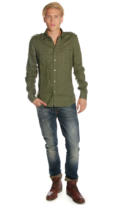Dr Denim: Ray Army Green