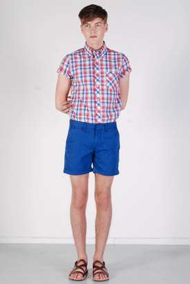 Knowledge Cotton App: Twisted Twill Limoges Shorts