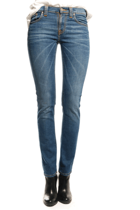 Nudie: Tube Kelly Dark Used Jeans