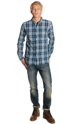 Svea: Cleveland Navy Check Shirt