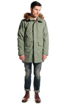 Alpha Industries: Hooded Fishtail Jacket