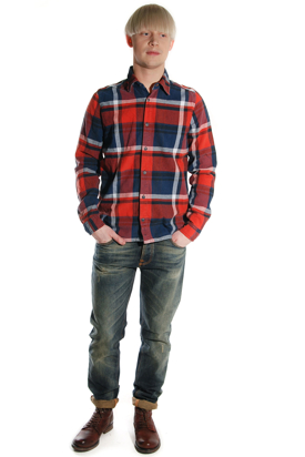 Nudie: Allan Fade Check Shirt