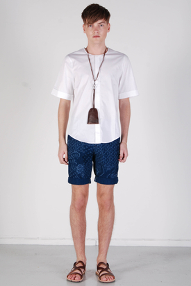 Edwin: Rail Bermuda Allover Printed Shorts