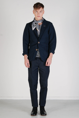 Elvine: Buck Moleskin Dark Navy Jacket