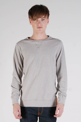Nudie: Sweatshirt Grey Melange
