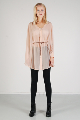Dr Denim: Inis Pale Peach Blus