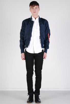 Alpha Industries: MA-1 TT Bomber Spring Jacket Replica Blue
