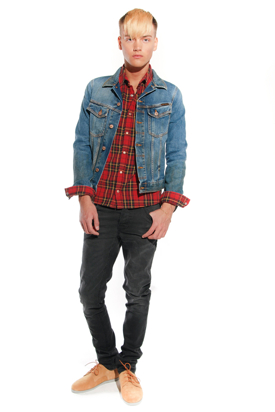 Nudie: Terry Natural Worn Jeansjacka