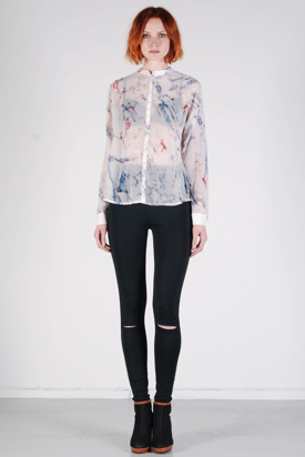 Samsøe & Samsøe: Valley Shirt Marbleprint Light
