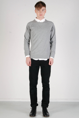 A.O.CMS: Crew-Neck Sweat Grey Melange