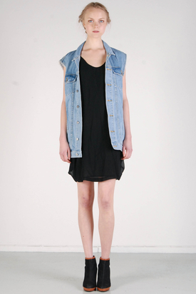 Cheap Monday: Taylor Denim Vest Light Trash