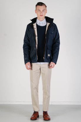 Brixtol: Cole Wax Navy Jacket