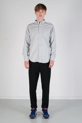 Edwin: Captain Shirt Grey Rinsed