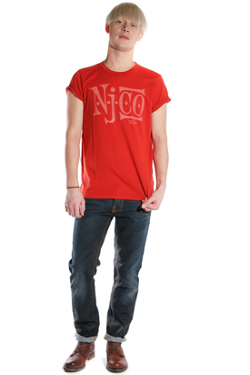 Nudie: Aron Tee Red Orange NJCO60