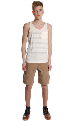Elvine: Travis Crinkle Jersey Tallow Tank