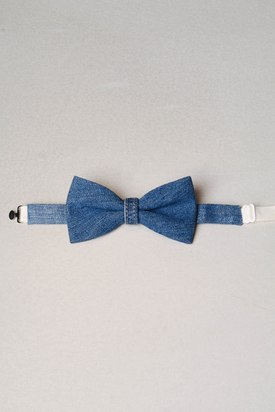 Huntley: Raw Denim Bow Tie