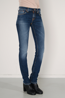 Nudie: Tube Kelly Org. Dark Indigo