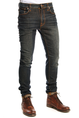 Nudie: Tape Ted Used Brown Weft Jeans