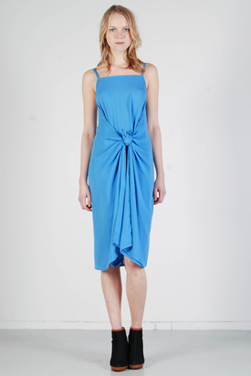 Noir & Blanc: Bat Dress Light Blue