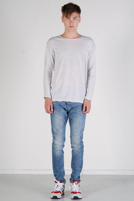 Dr Denim: Tye White Stripe