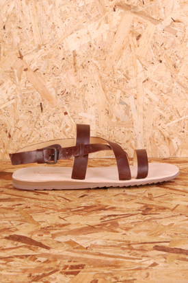 Knowledge Cotton: Gladiator Dark Earth Sandal