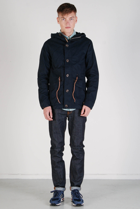 Elvine: Theo Washed Cotton Jacket Navy