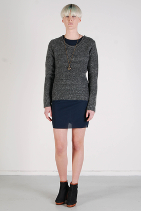 Dr Denim: Selma Dark Grey Mix Sweater